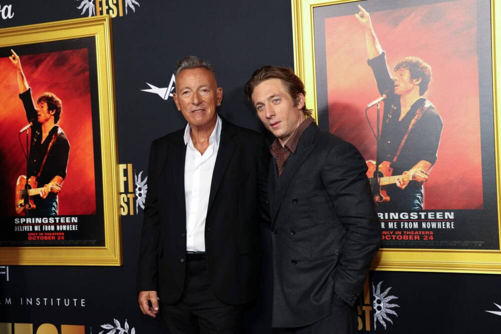Muusikko Bruce Springsteeniä elämäkertaelokuvassa Springsteen: Deliver Me from Nowhere näyttelee Jeremy Allen White. LEHTIKUVA/AFP