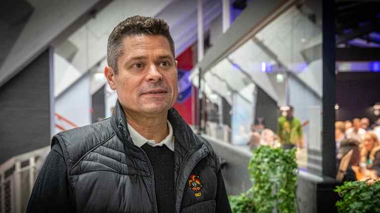 Jokerien puheenjohtaja Mikko Saarni.