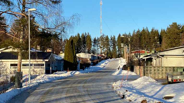Paavontie Varkaudessa.