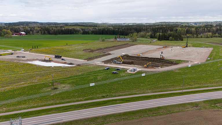 Tiktokin datakeskukselle varattu tonttialue Kouvolan Korialla.