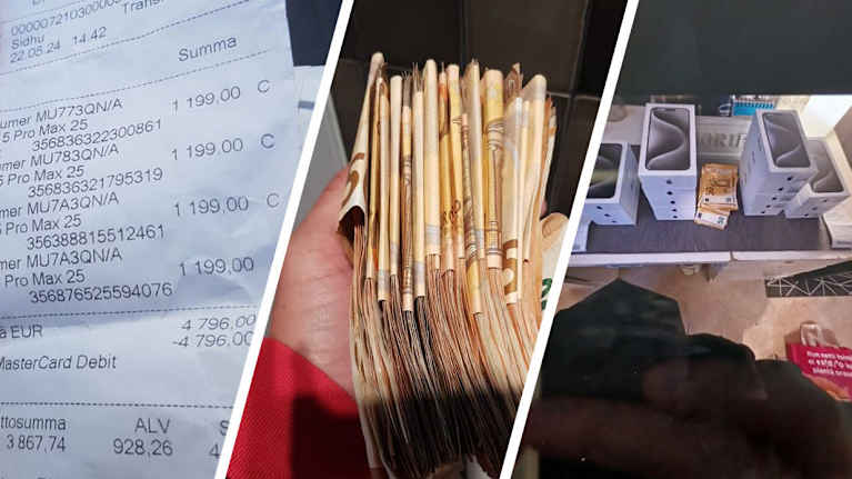 Kolme kuvaa poliisin esitutkintamateriaalista.