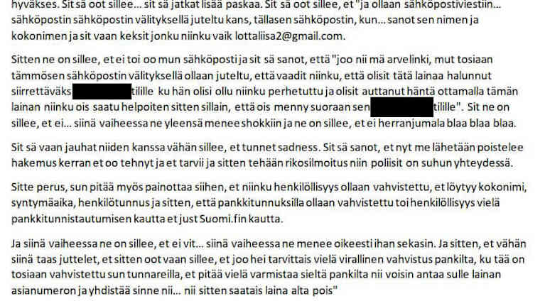 Litteraatti keskustelusta.