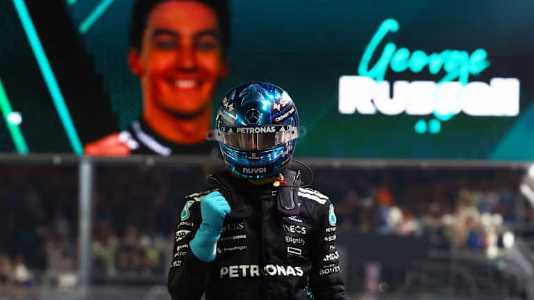 George Russelille paalupaikka Singaporessa.