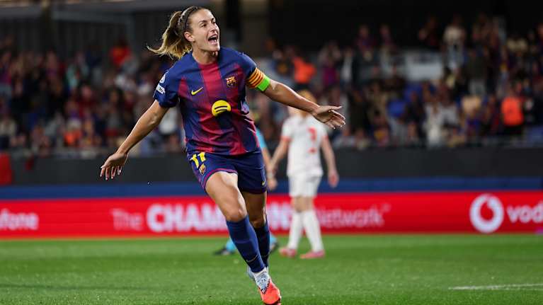 Alexia Putellas juhli maaliaan.