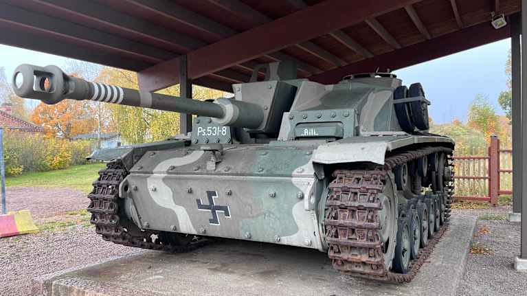 Kuvassa on rynnäkkötykki Sturm.