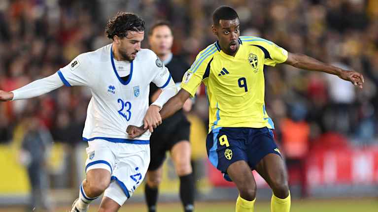 Alexander Isak i VM-kval mot Kosovo.