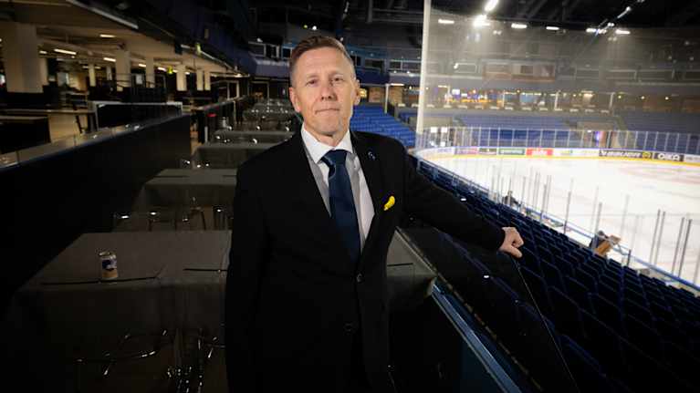 Henri Sneck. Kiekko Espoon toimitusjohtaja.