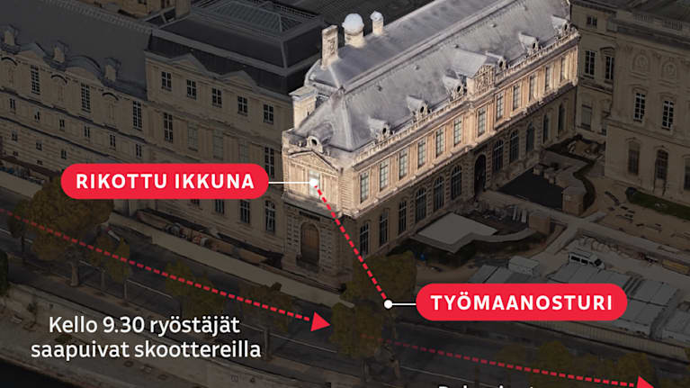 Apollonin galleria Louvren taidemuseossa Pariisissa.