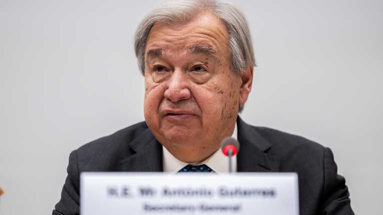 YK:n pääsihteeri António Guterres.