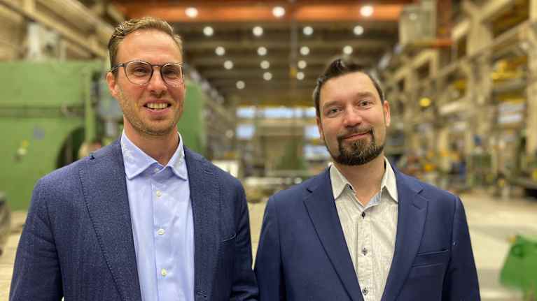 Jere Räisänen ja Jouko Juvonen seisovat rinnakkain.