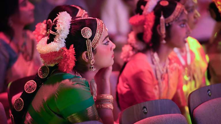 Hindujen Diwali-festivaalia Espoossa.