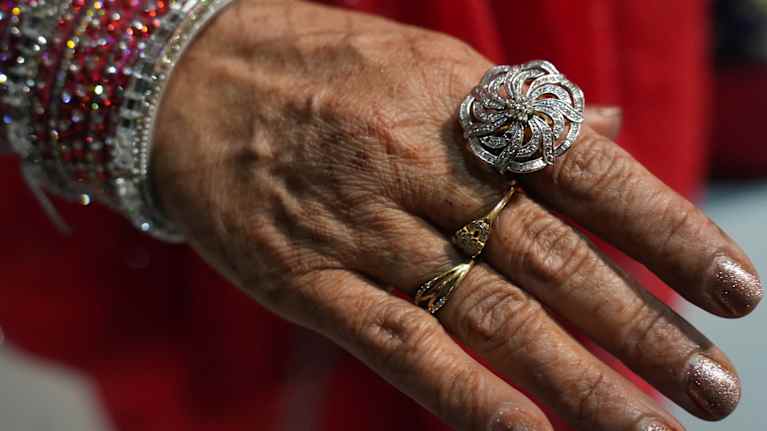 Hindujen Diwali-festivaalia Espoossa.