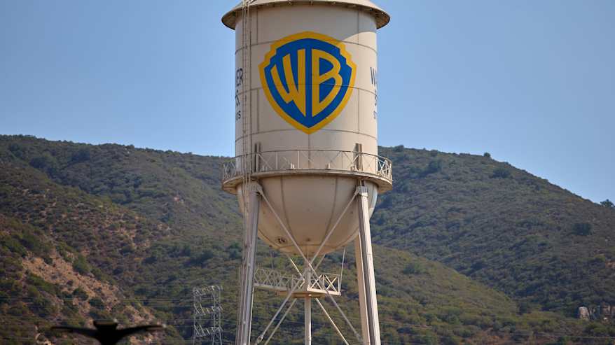 Warner Brosin ikoninen vesitorni Hollywoodissa. 