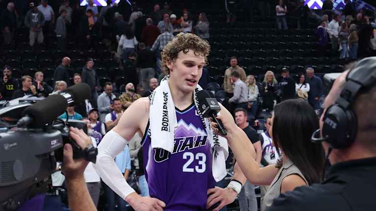 Lauri Markkanen haastattelussa.