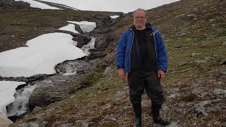 Henry Väre tunturissa.