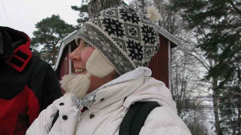 Heidi Kinnunen ja fretti