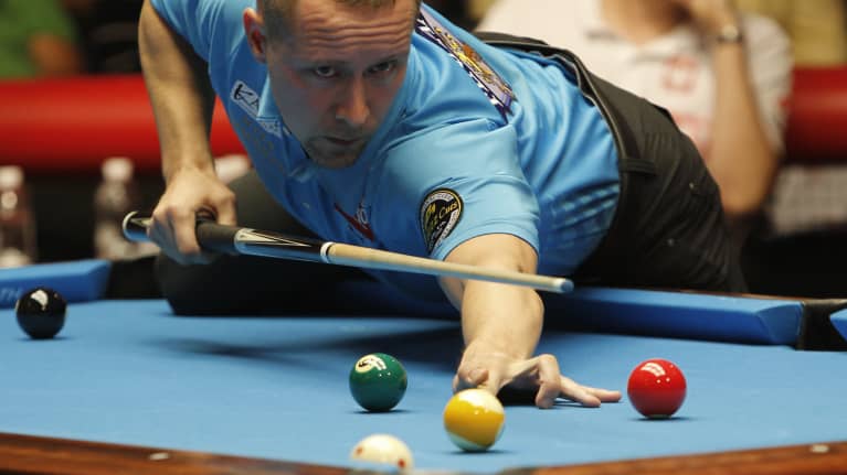 Mika Immonen on yksi poolbiljardin menestyneimmistä pelaajista.