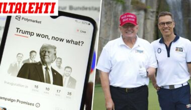 Outo vedonlyönti Stubbin matkasta käynnissä