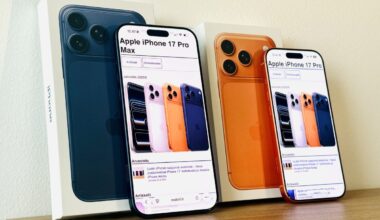 iPhone 17 Pro Max ja iPhone 17 Pro.