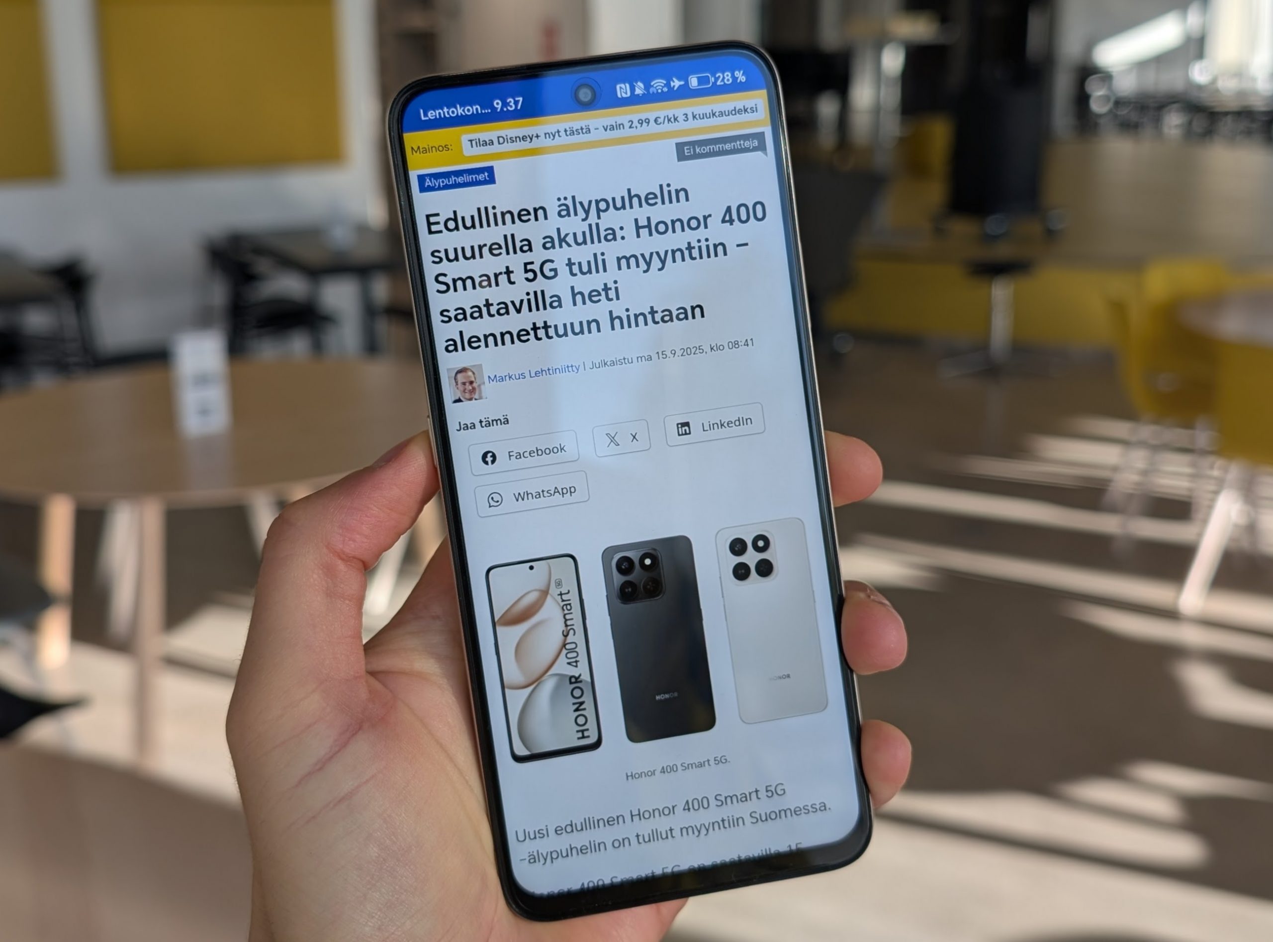 Honor 400 Smart 5G on kookas ja täten helppokäyttöinen älypuhelin.