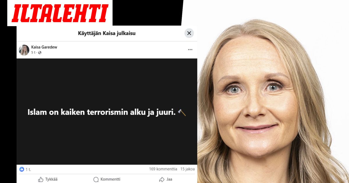 Kansanedustaja julkaisi hämmentävän Facebook-päivityksen – Kirves-emoji perässä
