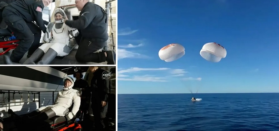 Avaruusasemalle juuttuneet astronautit palasivat maanpinnalle