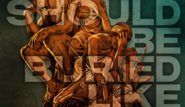 Arvio: We Should Be Buried Like This on Bloodred Hourglassin synkin levy