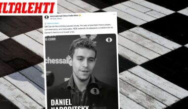 Suurmestari Daniel Naroditsky kuoli 29-vuotiaana