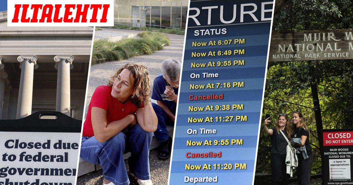 USA on kiinni – Tältä se näyttää