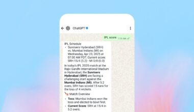 ChatGPT:n taru WhatsAppissa on tulossa päätökseensä.