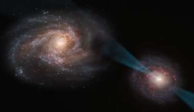 Galaksi pommittaa toista galaksia hiljentäen sen tähtituotannon