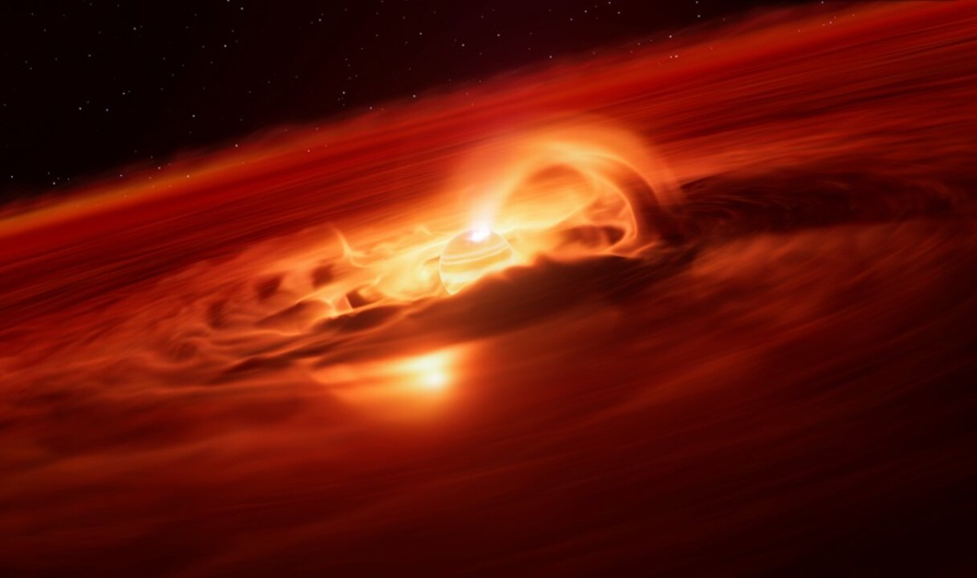 Yksinään vaeltava planeetta kasvaa hurjalla nopeudella