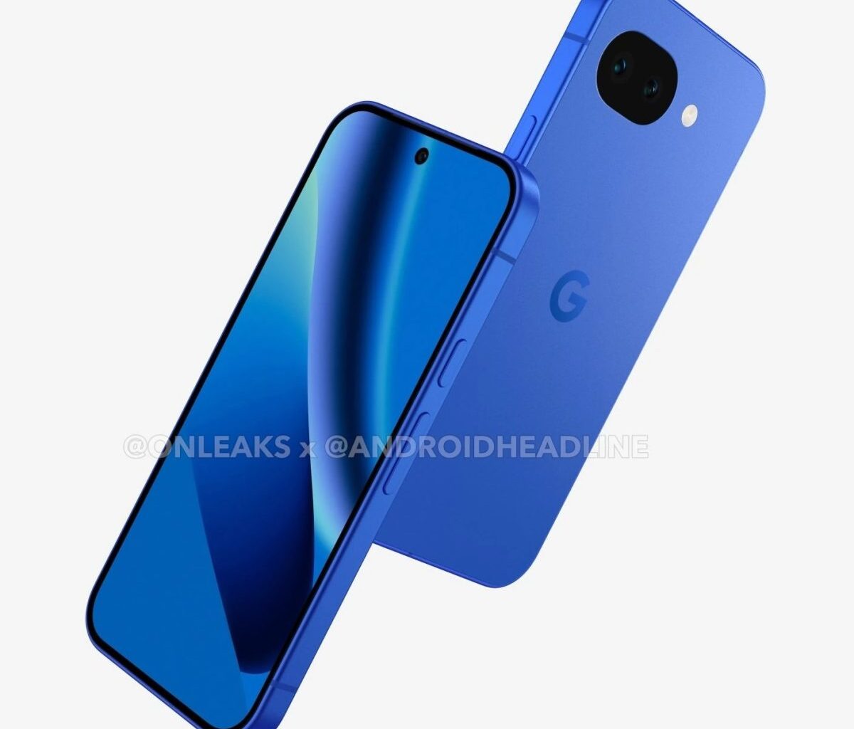 Google Pixel 10a:n mallinnos. Kuva: OnLeaks / Android Headlines.