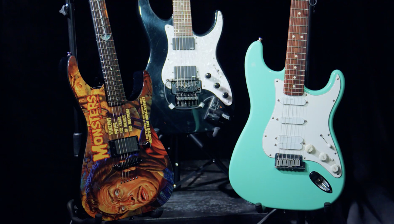 Metallican Kirk Hammett, Mötley Crüen Tommy Lee ja U2:n Adam Clayton kauppaavat soittovälineitään - mukana melkoisia herkkuja