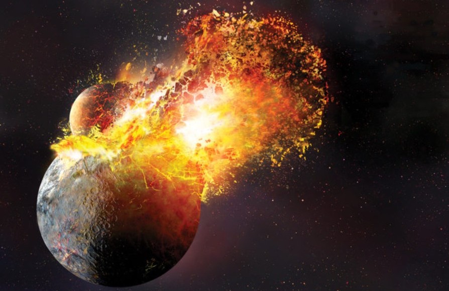 Valtava törmäys teki maapallosta elinkelpoisen