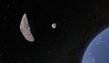 Kuuhun mahdollisesti osuva asteroidi muistuttaa jääkiekkoa
