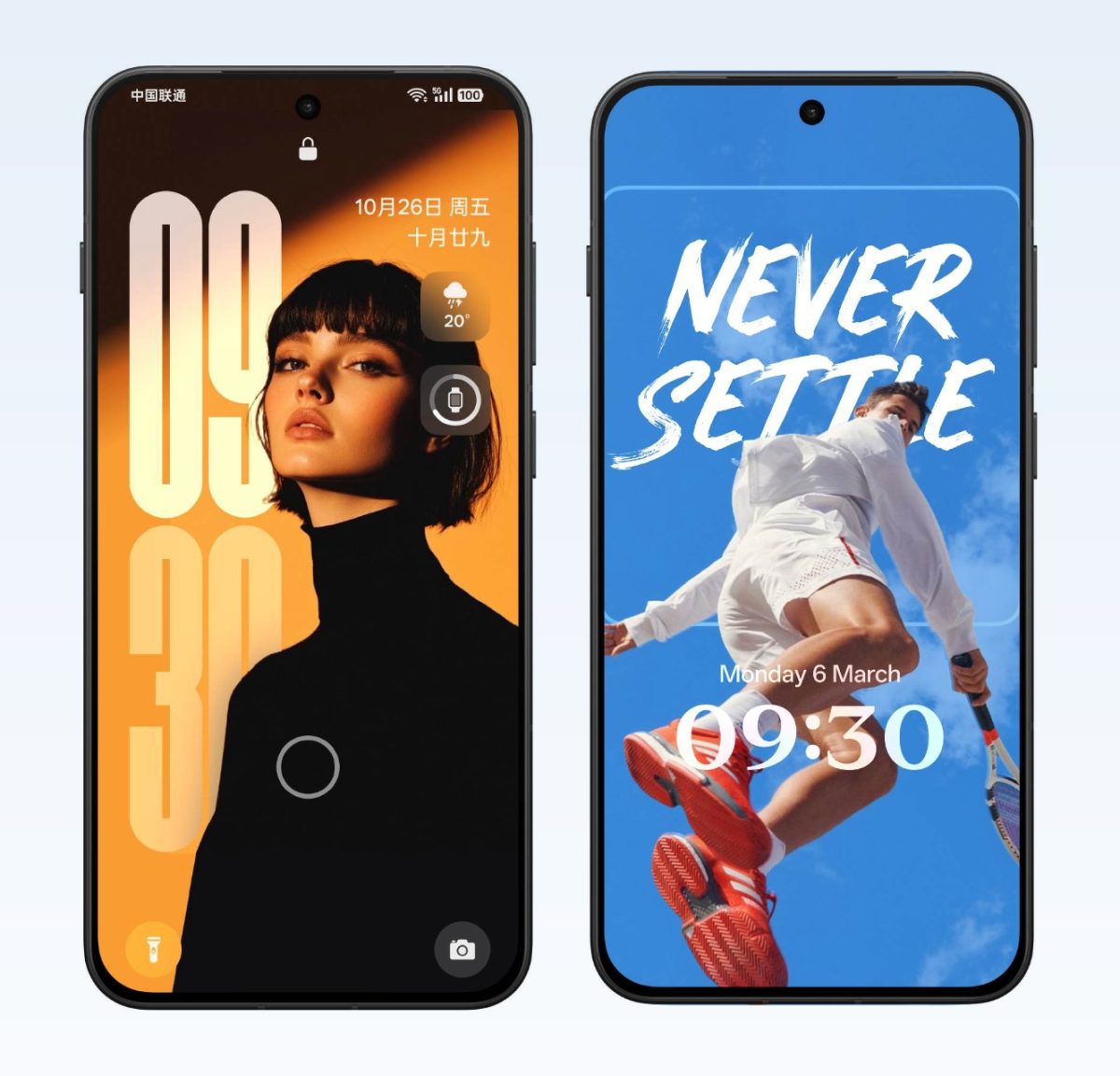 OxygenOS 16:ssa lukitusnäyttö voi kustomoida entistä monipuolisemmin.