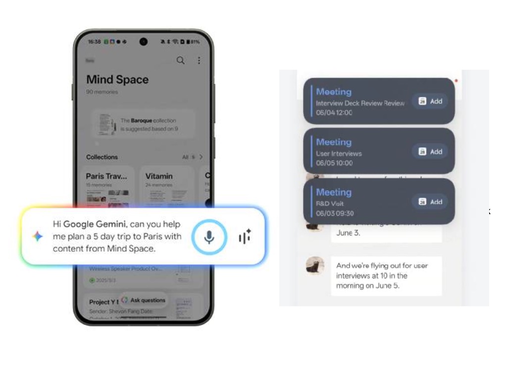 Gemini pääsee hyödyntämään Mind Spacen tietoja.