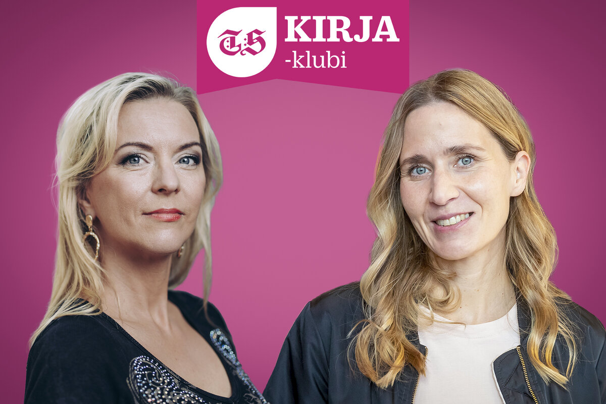 Sinikka Vuola (vas.) ja Helmi Kekkonen keskustelevat kirjoista ja kirjoittamisesta.