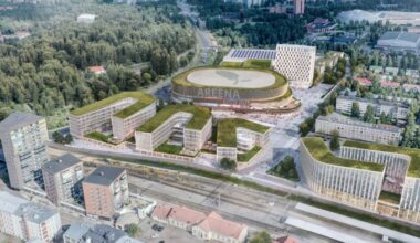 Oulun elämysareena lännestä, havainnekuva