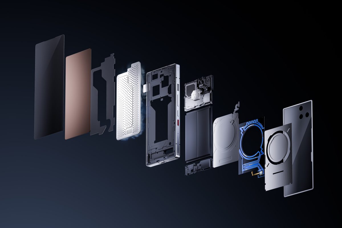 RedMagic 11 Pro -puhelinten rakenne.