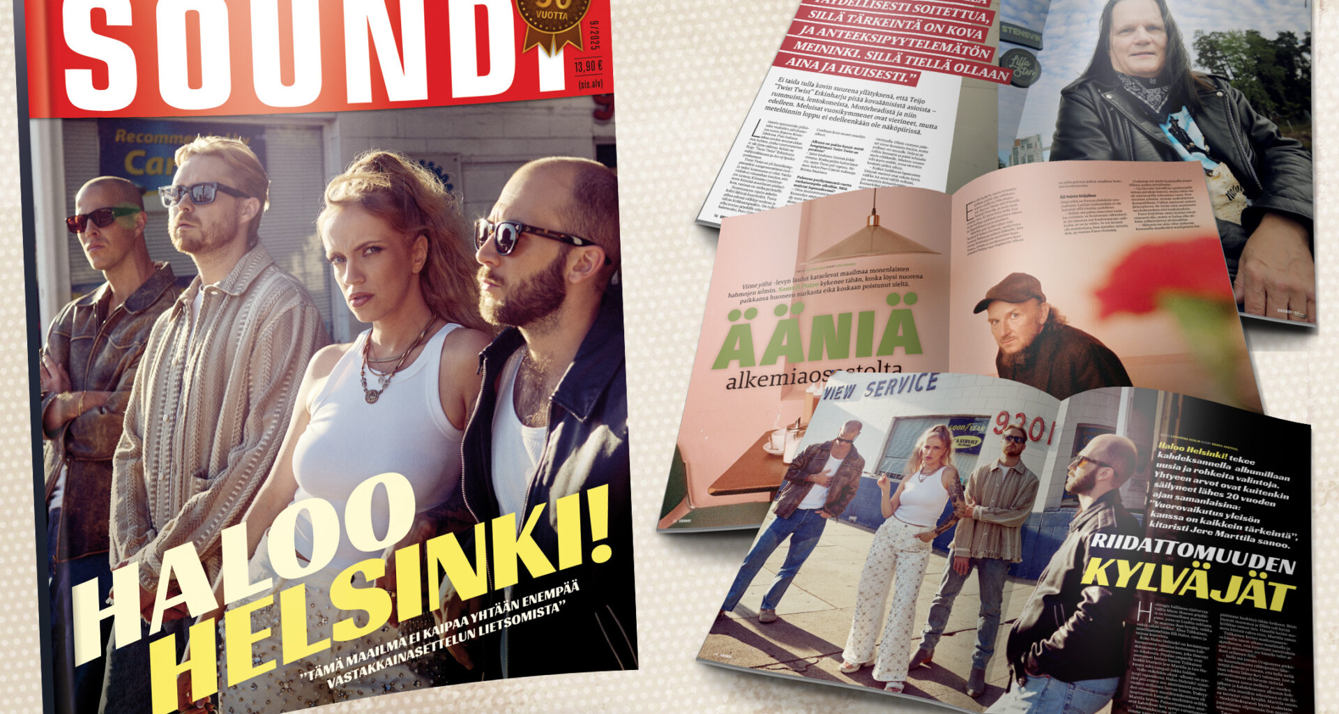 Soundi 9/25: Haloo Helsinki!, Paradise Lost, Samuli Putro, Twist Twist Erkinharju, Neiti Olga, Emma & Matilda...