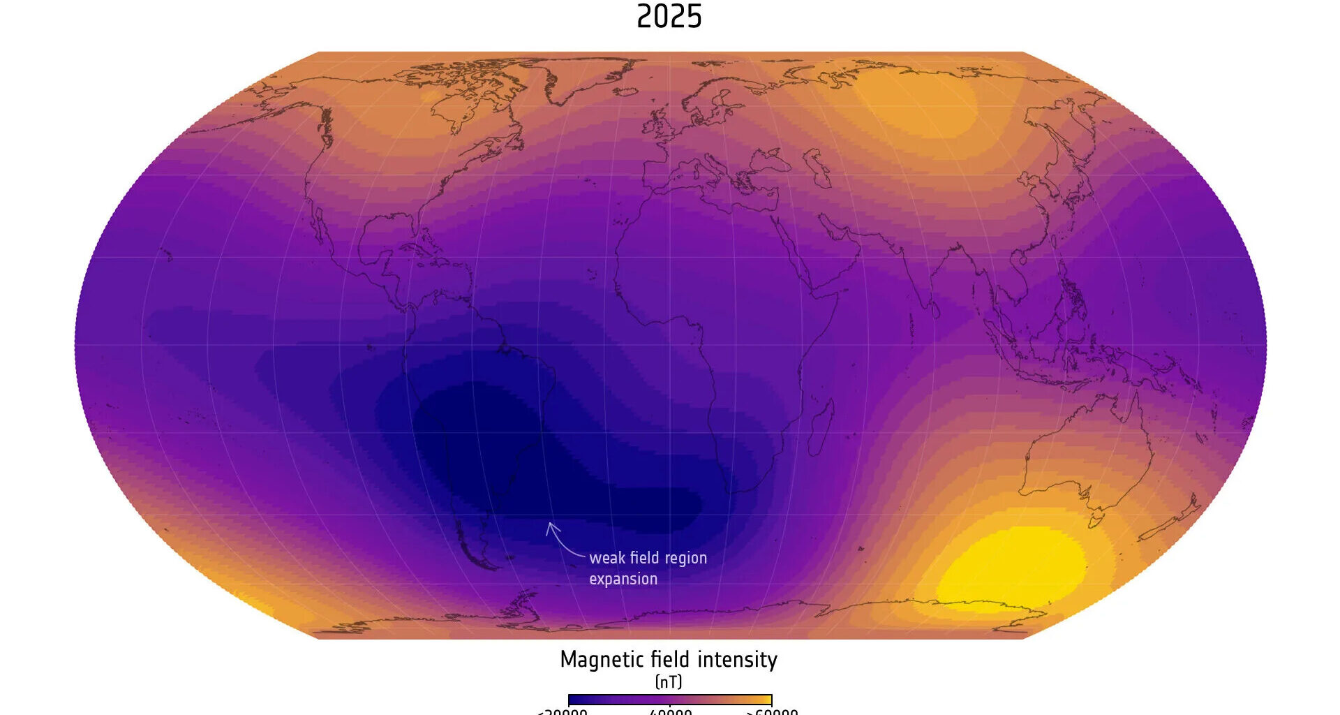 Maapalloa kosmiselta säteilyltä suojaava kilpi on heikentynyt entisestään: "Alueella tapahtuu jotain erityislaatuista"