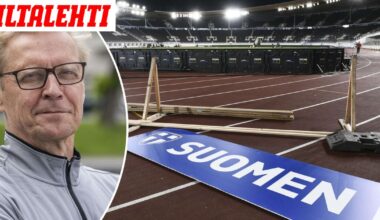 Olympiastadionin rata tuhoutunut