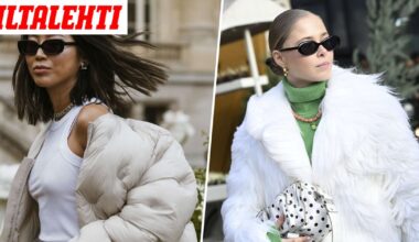 Takkimuoti vaihtui rytinällä – Tänä talvena todellakin kääntyvät päät kadulla