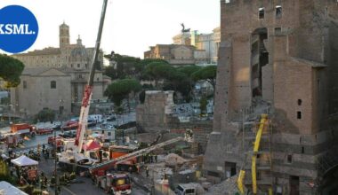 Keskiaikainen torni romahti osittain kesken kunnostustöiden Roomassa, yksi ihminen kuoli | Uutissuomalainen