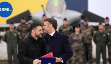 Macron ja Zelenskyi allekirjoittivat aiesopimuksen hävittäjäkaupoista | Uutissuomalainen