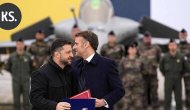 Macron ja Zelenskyi allekirjoittivat aiesopimuksen hävittäjäkaupoista | Uutissuomalainen
