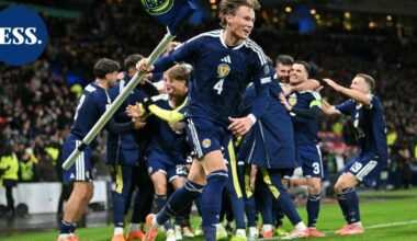 Skotlanti päihitti Tanskan ja pääsi jalkapallon MM-lopputurnaukseen ensi kertaa 2000-luvulla | Urheilu