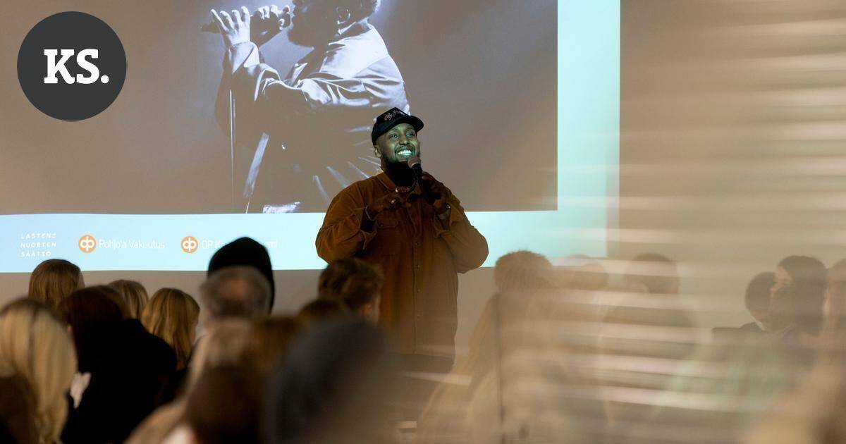 Rap-artisti Hassan Maikal jakoi Karhuvuoren koulussa tarinansa – "Uskaltakaa epäonnistua, sillä siitä oppii" | Paikalliset